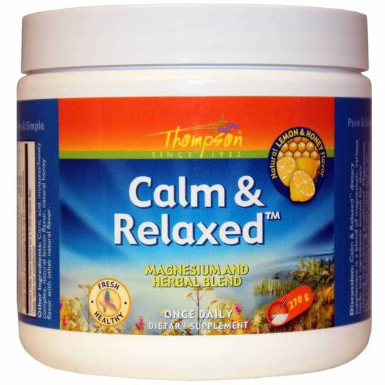 Calm & Relaxed Magnesium Herbal Blend Powder, Thompson